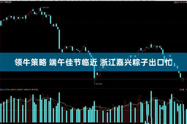 领牛策略 端午佳节临近 浙江嘉兴粽子出口忙